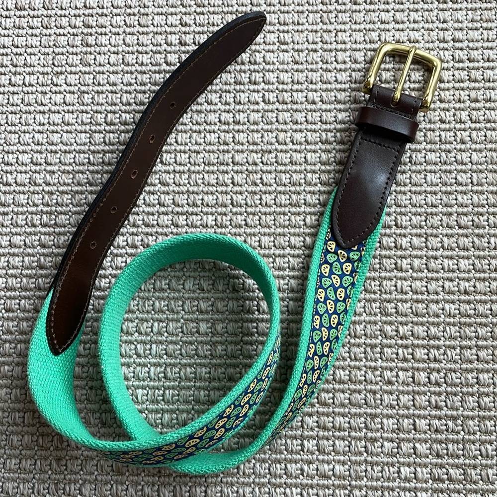 Vineyard Vines Lemon Lime Belt